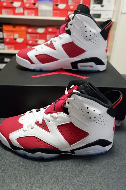 Jordan 6 Retro OG Carmine 2021 Size 8 US Men s Fashion Footwear Sneakers on Carousell