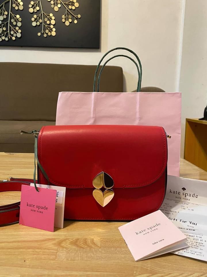 Kate Spade Lula Saddle crossbody, Women's Fashion, Bags & Wallets