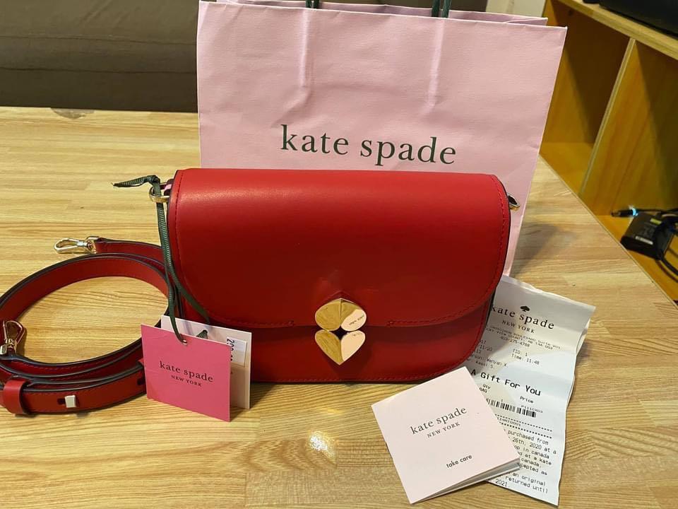 Kate Spade Lula Saddle crossbody, Women's Fashion, Bags & Wallets