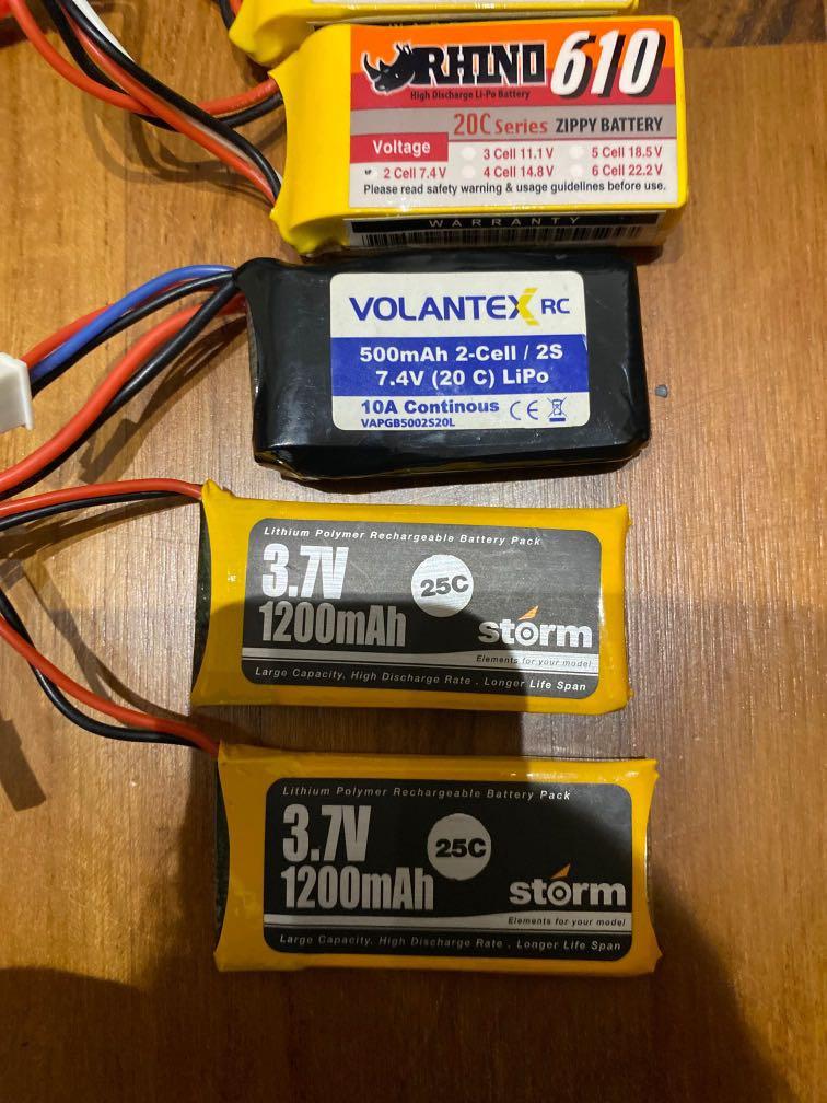 Lipo battery (2s and 1s) #rc helicopter rc heli rc plane rc drone rc car  transmitter battery fpv goggles rx pack tx pack, Hobbies  Toys, Toys   Games on Carousell
