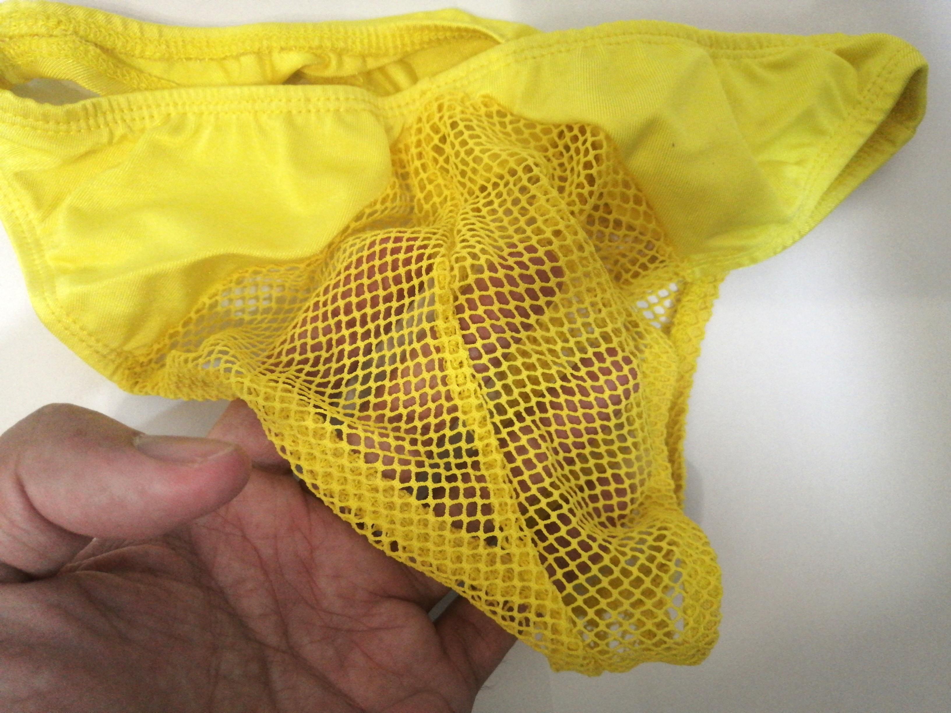 Men extra cold yellow underwear, Men's Fashion, Bottoms, New Underwear