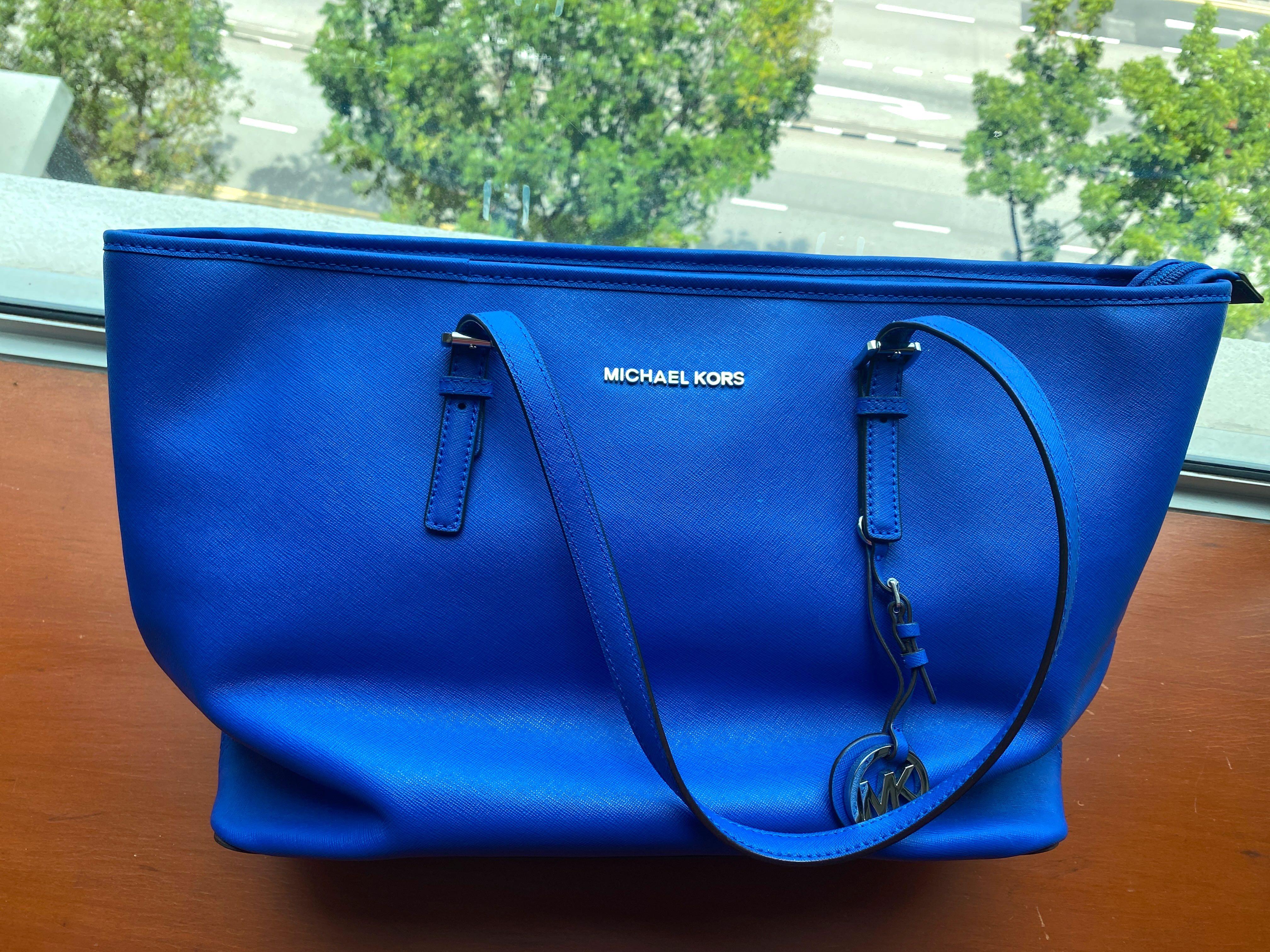 Michael Kors Neon Blue Handbag for Work, Women's Fashion, Bags & Wallets,  Cross-body Bags on Carousell