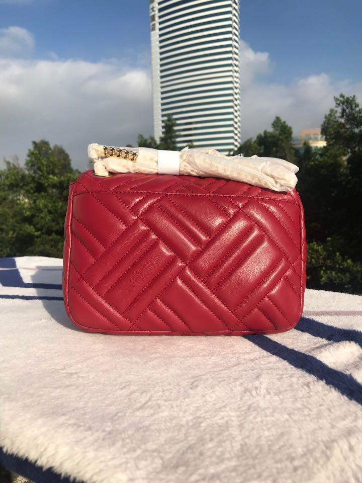 Michael kors top sling bag red