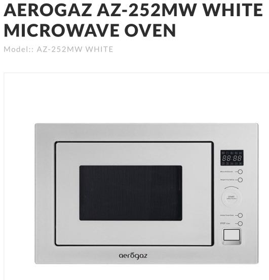 Aerogaz Builtin Microwave Oven, TV & Home Appliances, Kitchen