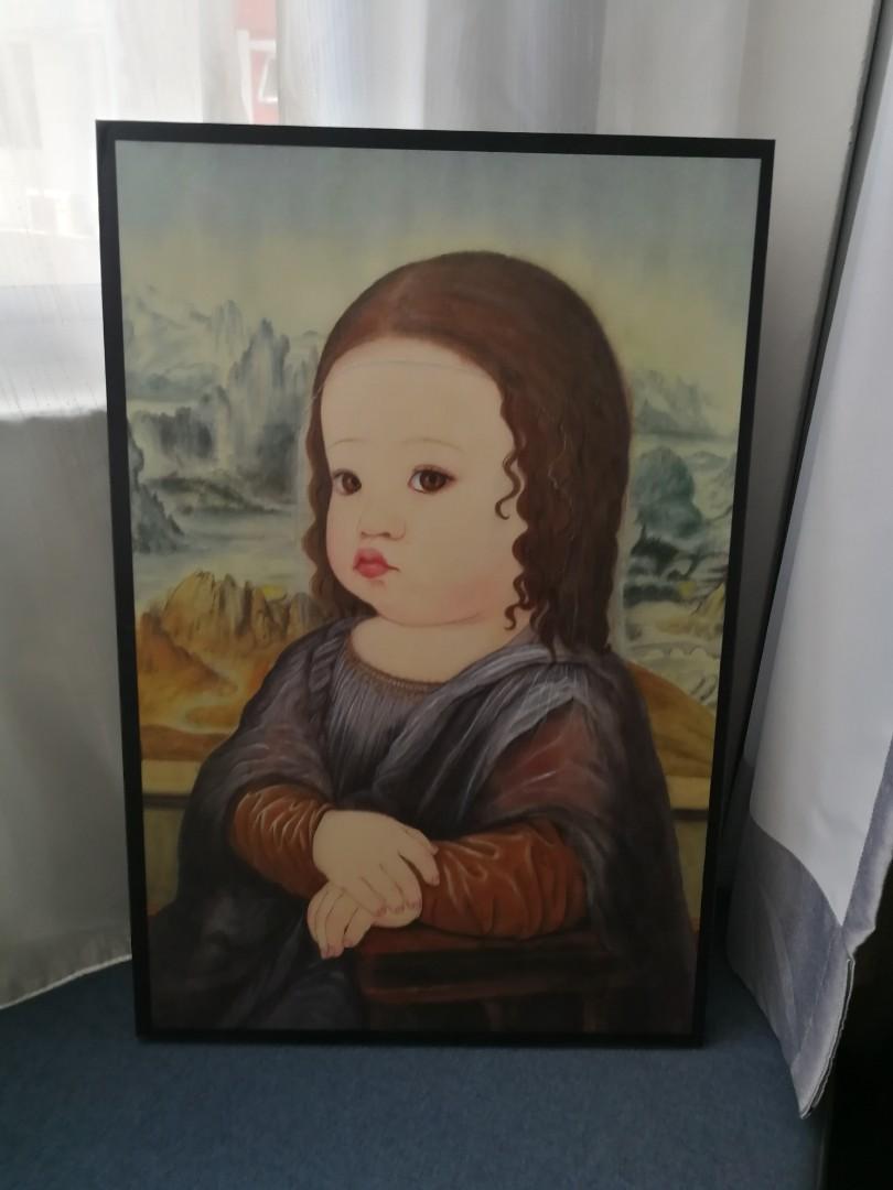 Mona Lisa Pretty Lady Painting Design Craft Artwork On Carousell