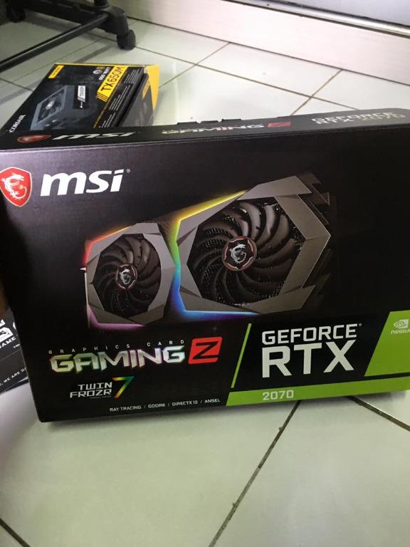 Msi RTX 2070 Gaming Z graphic card, Computers  Tech, Parts  Accessories,  Computer Parts on Carousell