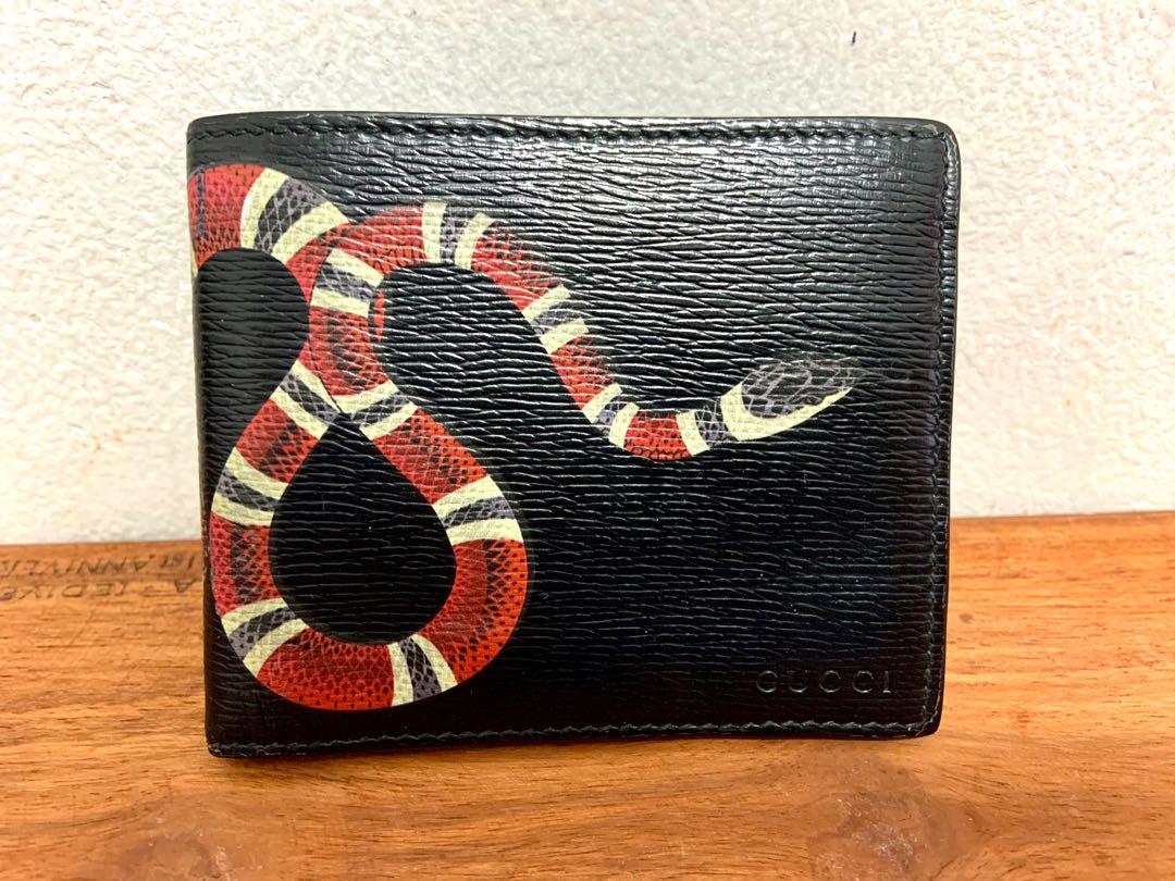 Gucci snake leather wallet sale
