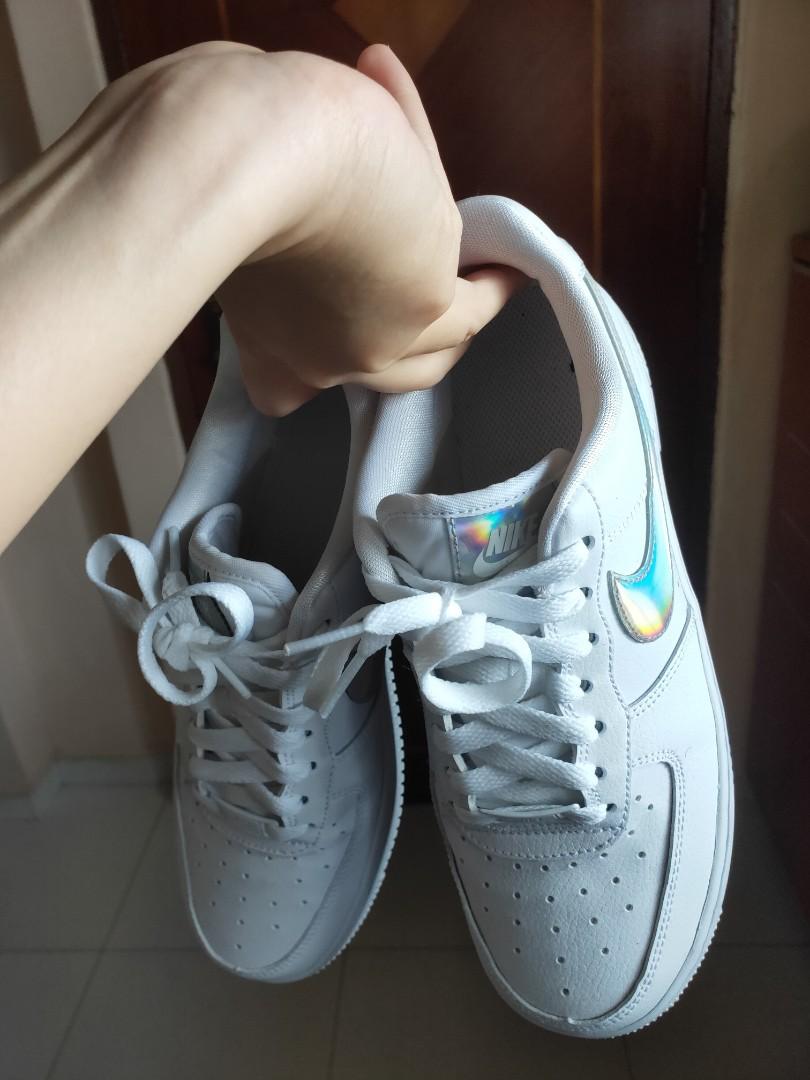 Nike air force holographic tick outlet