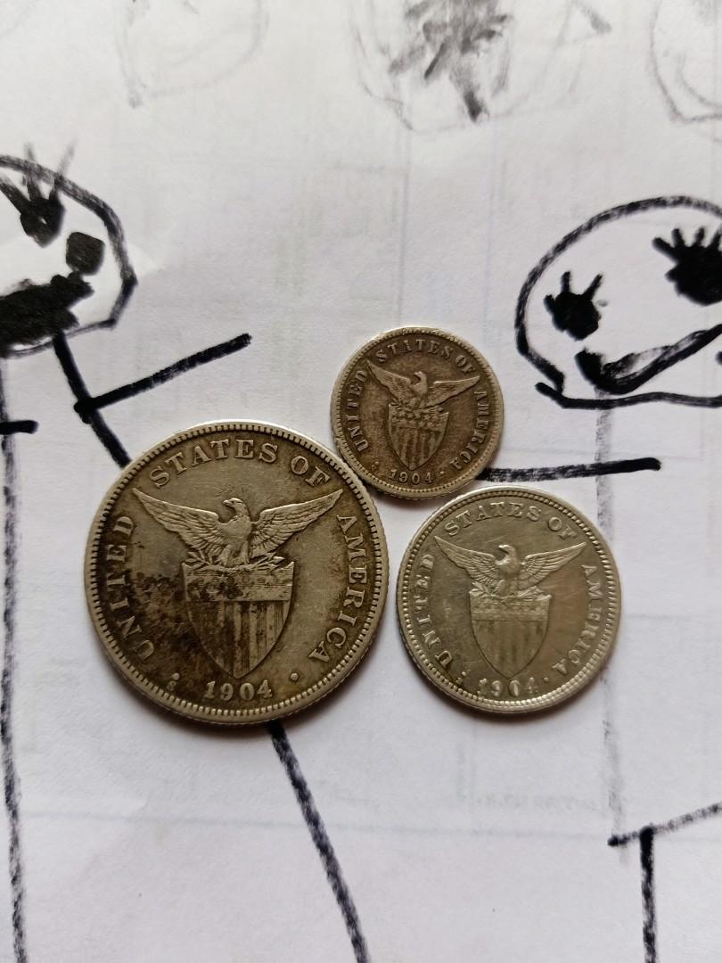 Old Silver Coin (Category: Currency) located in Kalibo. Submitted by anything_random (Listing ID 1074301217, Image 2). Description: 50c 20c 10c Silver Coin Set.