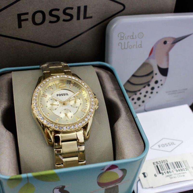 Original 100% Fossil Watch Es3203 Gold 