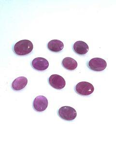 OVAL NATURAL GENUINE LOOSE RUBY STONE