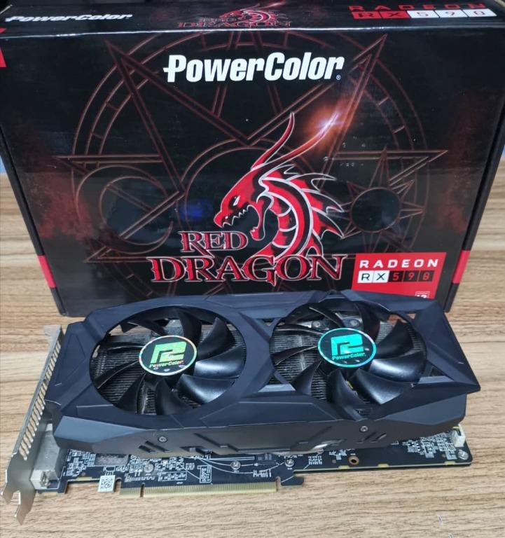 PowerColor RX Red Dragon Dual-Fan GDDR5 PCIe 3.0 Graphics Card with BOX, Computers & Tech, Parts & Accessories, Computer Parts on Carousell