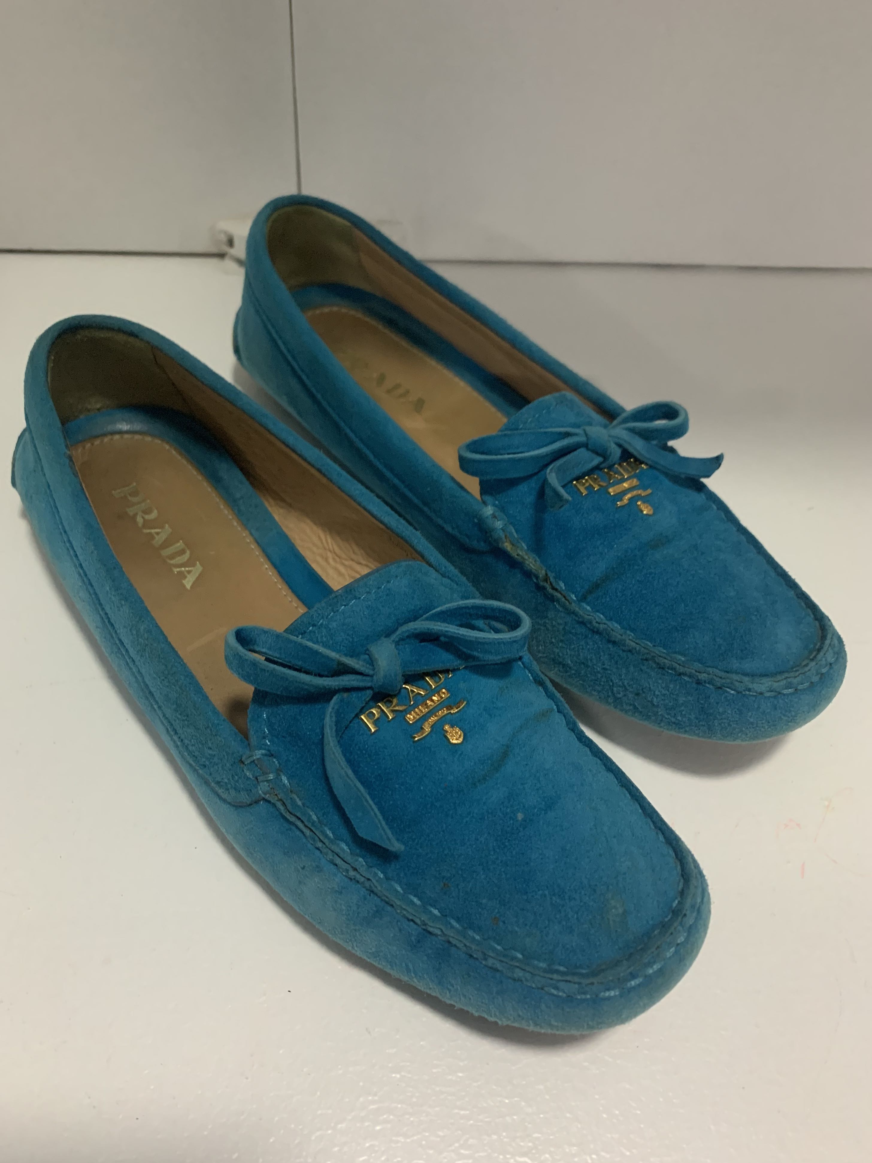 Prada driving loafers on sale women's