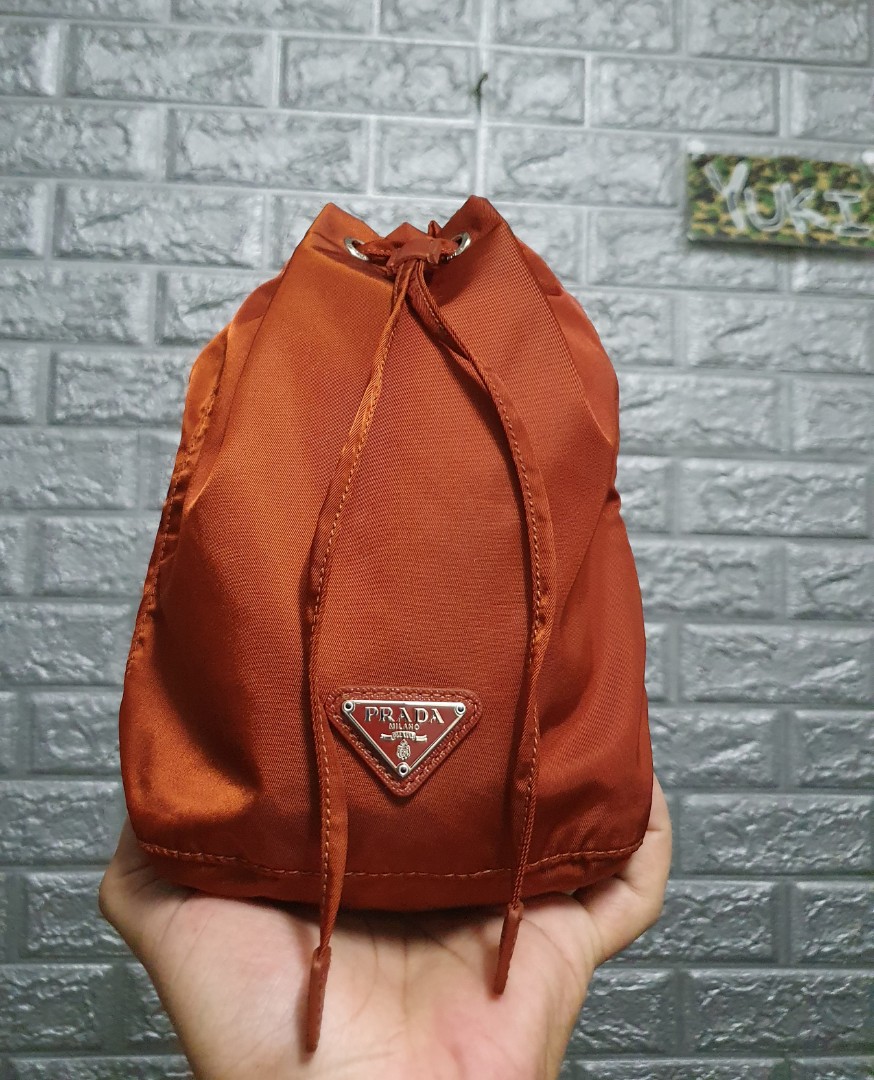 PRADA BUCKET POUCH BAG, Women's Fashion 