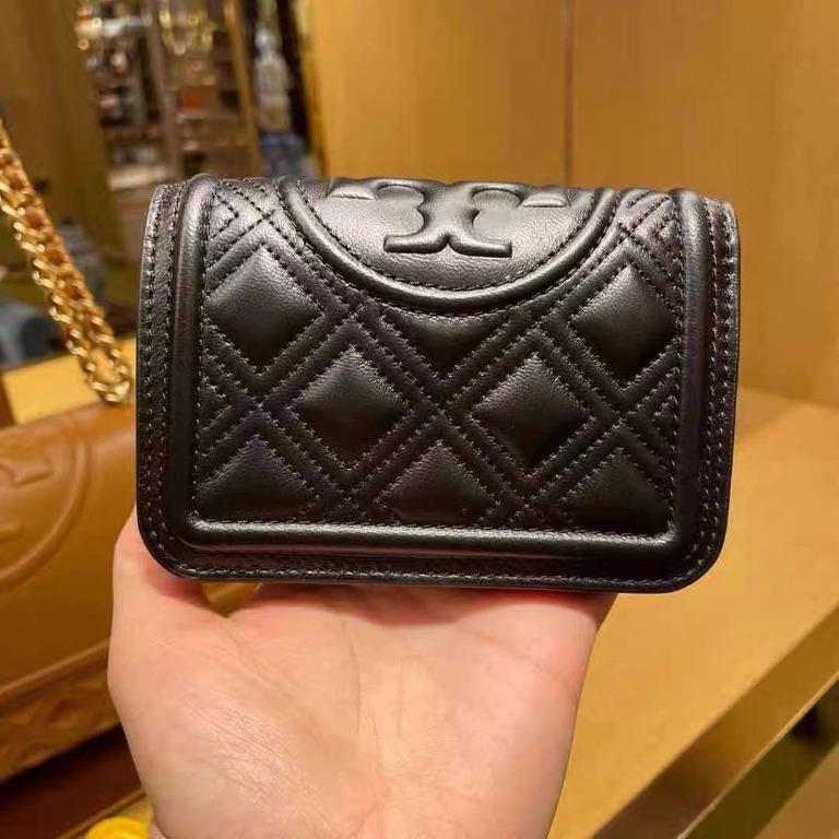 Tory Burch Fleming Soft Wallet black shoulder bag