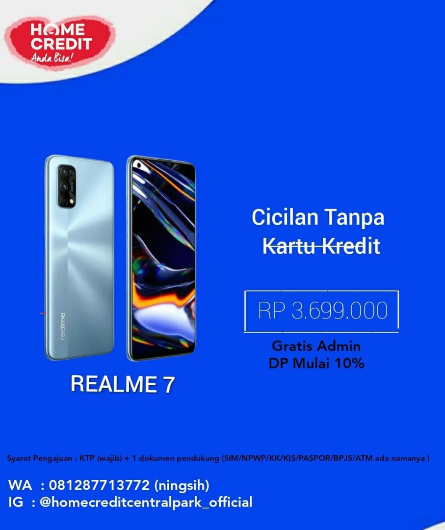 Realme 7 Kredit Tanpa Kartu Kredit Jakarta