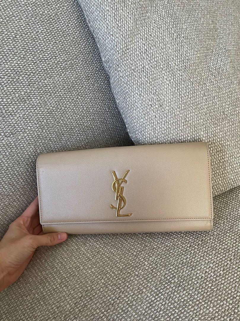 Saint laurent nude clutch sale