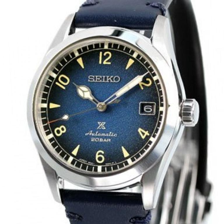 SBDC117 Seiko Alpinist Blue Dial Leather JDM Watch Men s Fashion