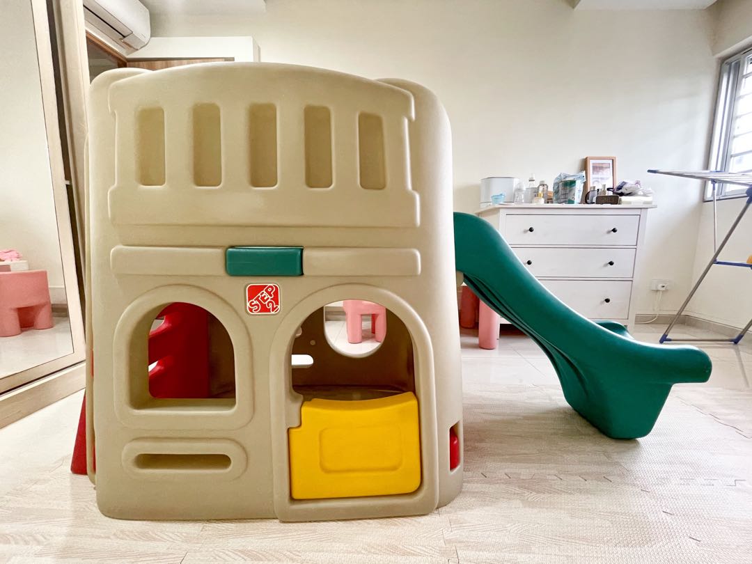 Step 2 Playhouse Slide Townhouse Climber Playground, Babies & Kids