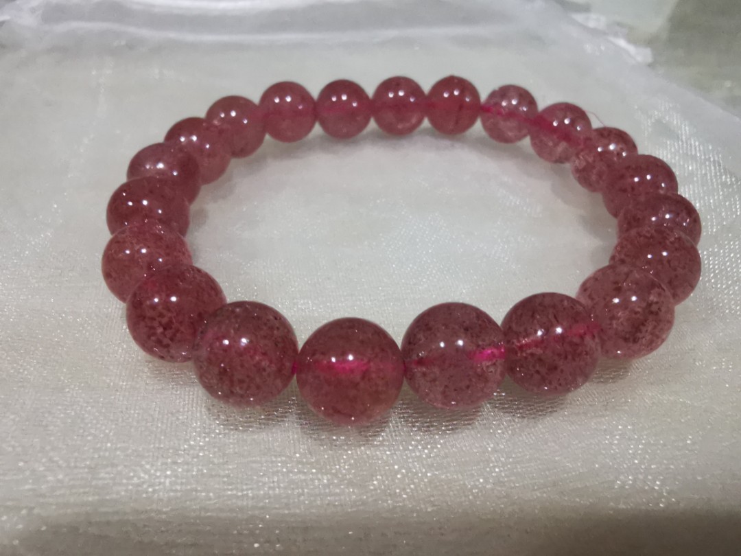 Strawberry Quartz Bracelet – 5D Healing Crystals