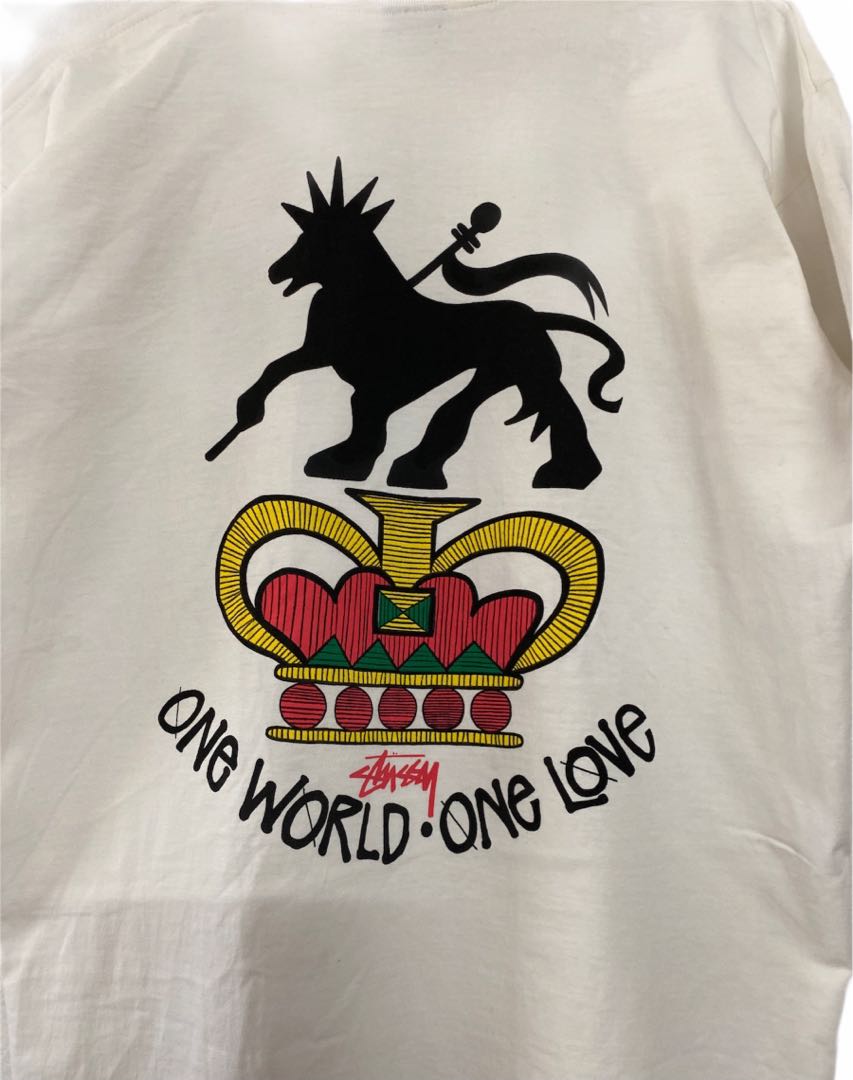 最低価格の 80s STUSSY ONE WORLD ONE LOVE Tシャツ M Tシャツ