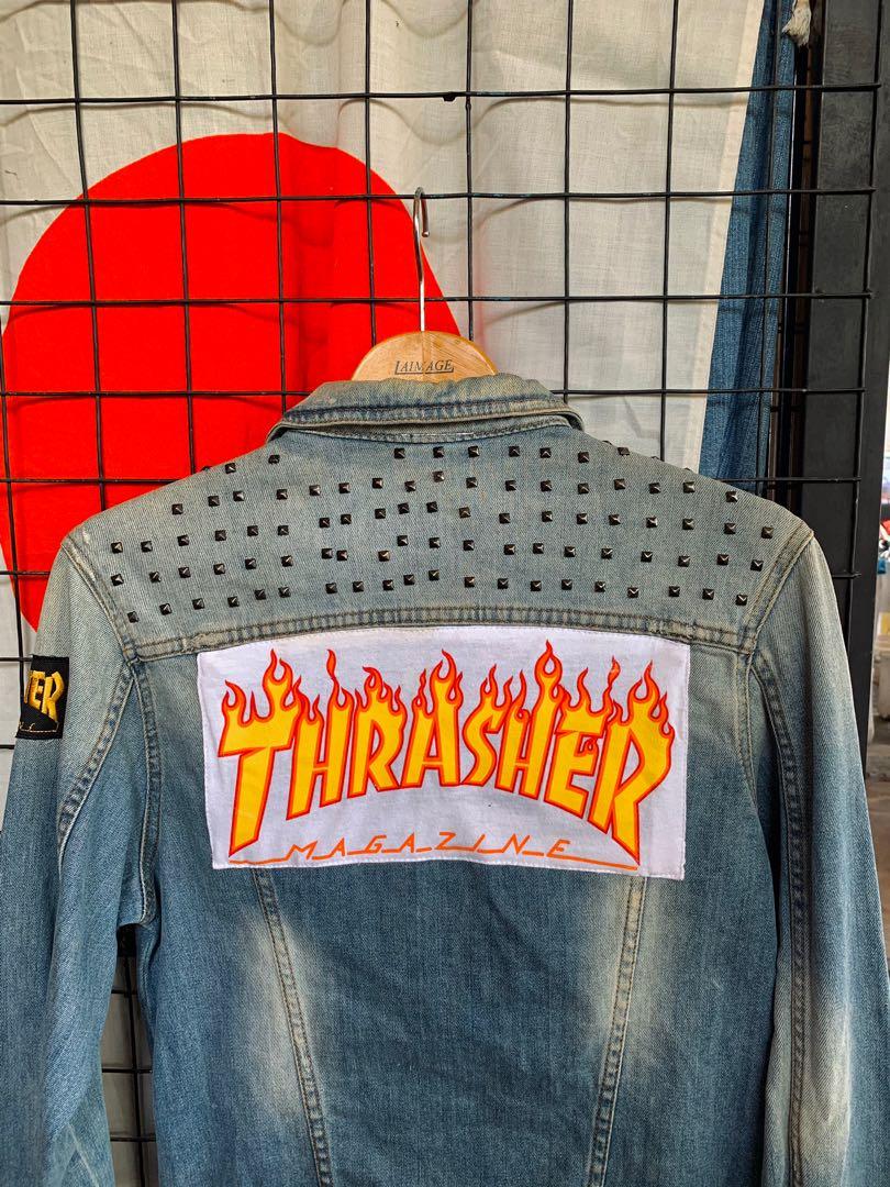 thrasher jean jacket