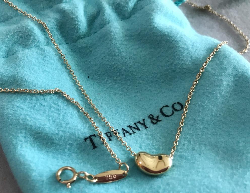 Tiffany bean necklace 9mm top