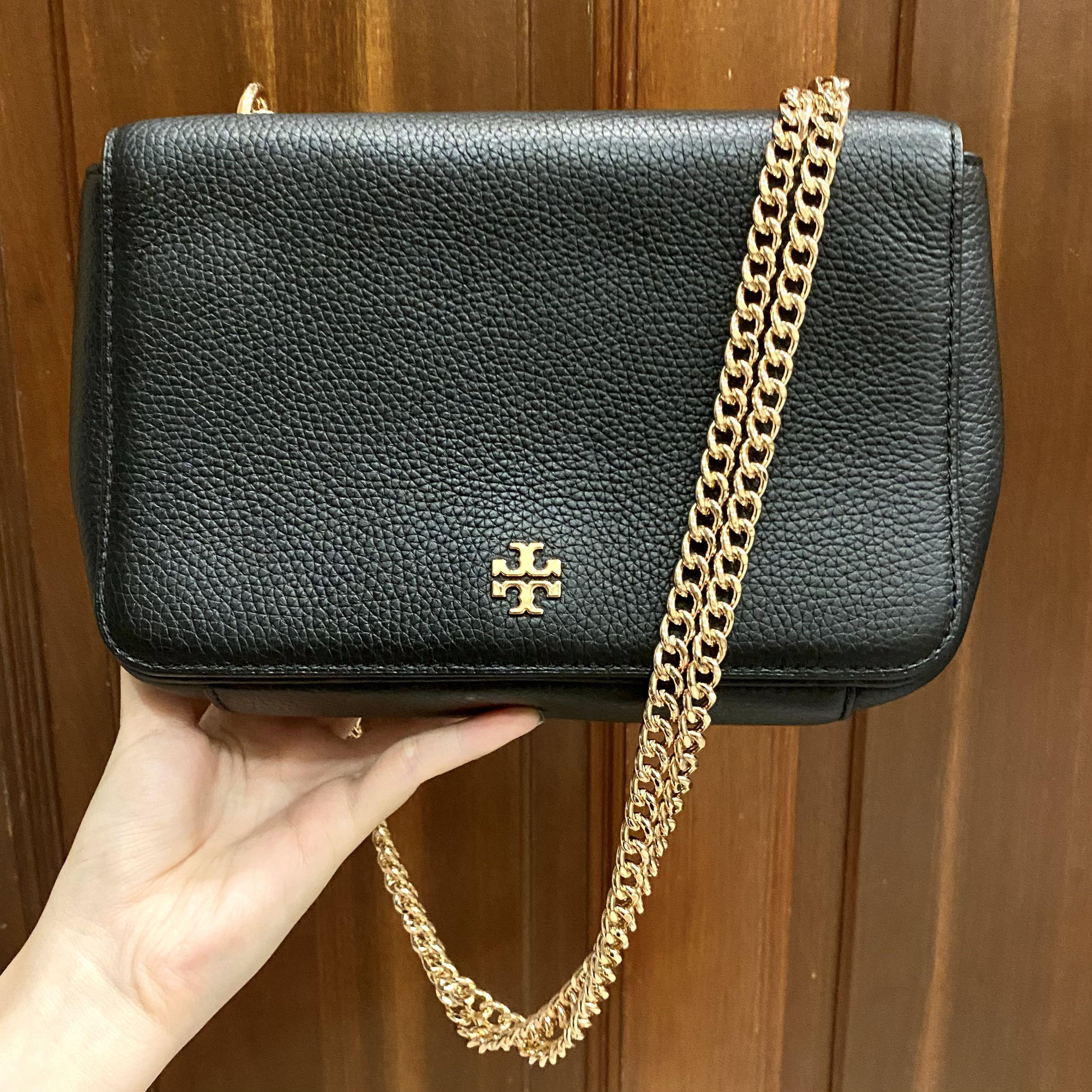 Brown tory burch sling bag, Luxury, Bags & Wallets on Carousell
