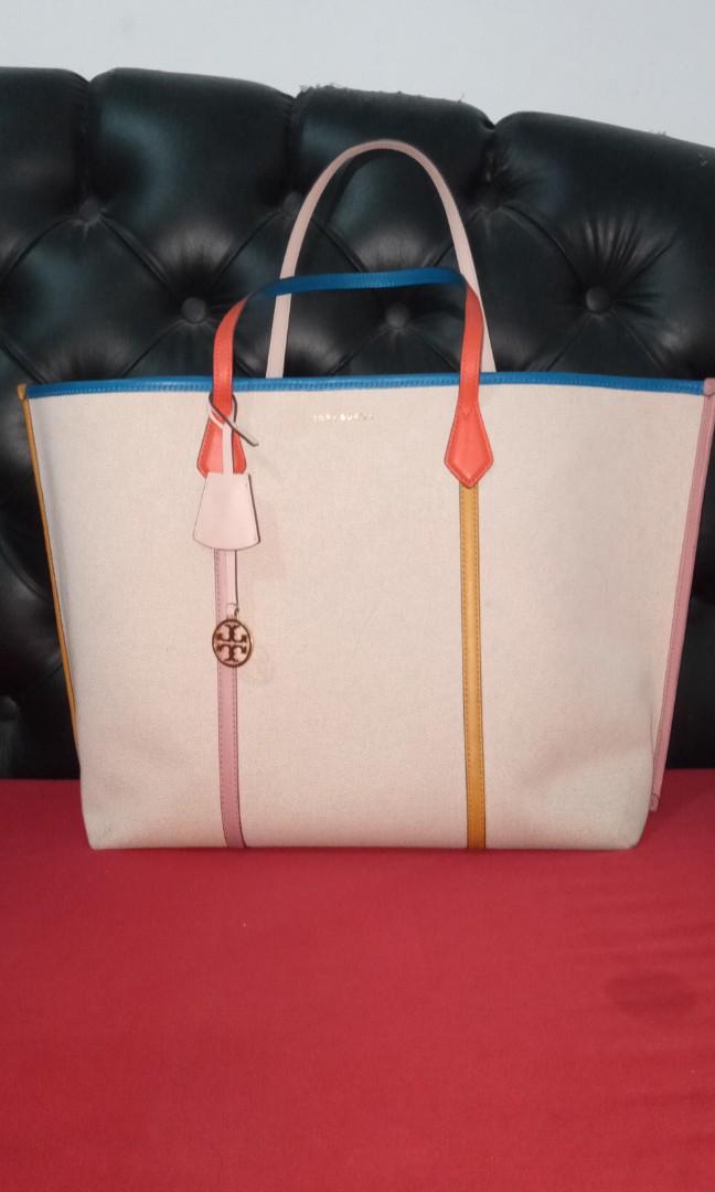 Tory burch perry sales canvas oversized tote