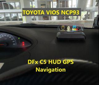 Toyota Vios Ncp93 DFx C5 HUD Head Up Display OBD OBD2 Gauge GPS Navigation
