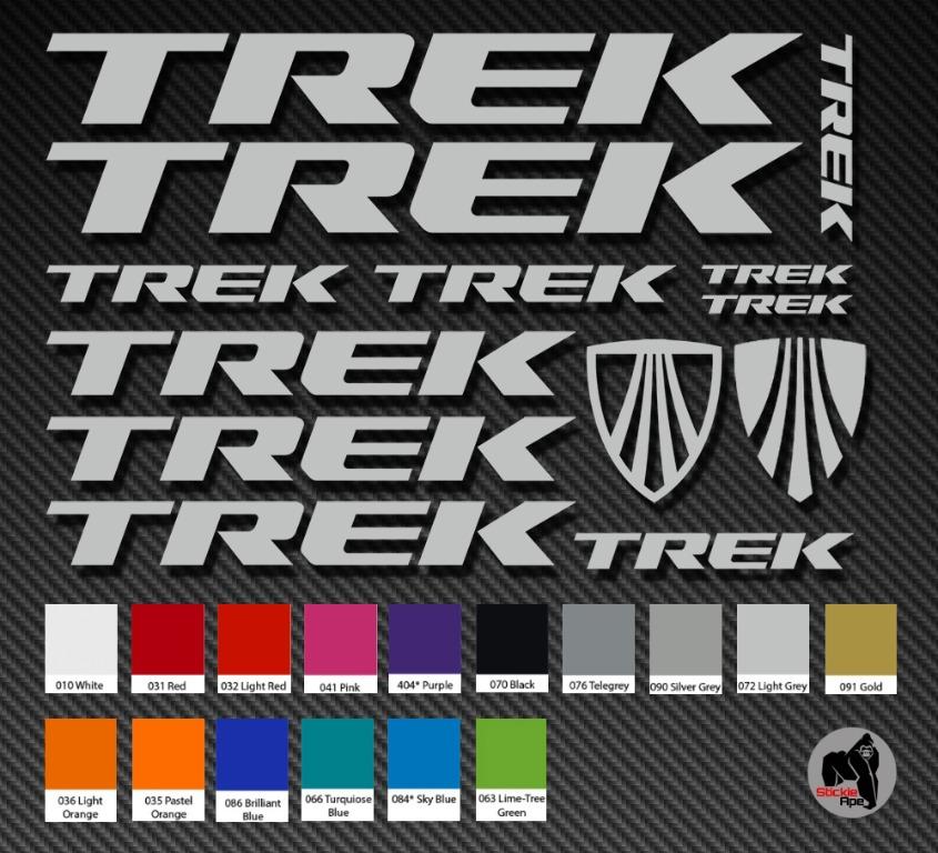 TREK Bike Frame Decal Set (Die Cut), Sports Equipment, Bicycles & Parts