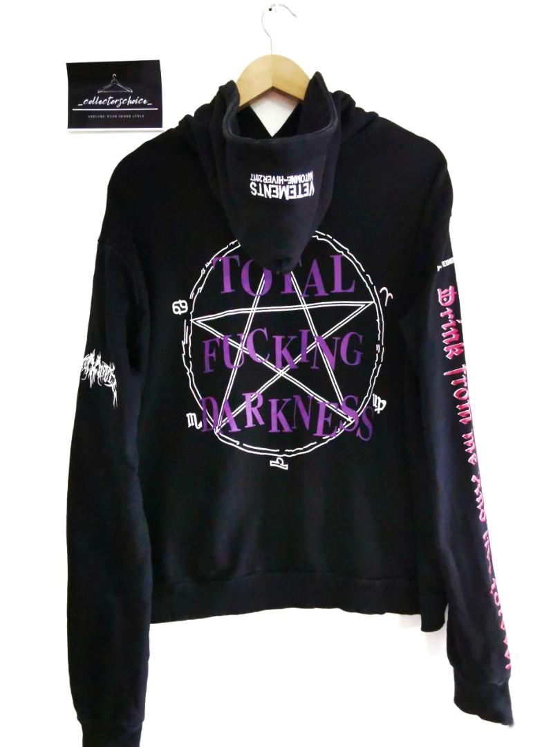 Vetements discount darkness hoodie
