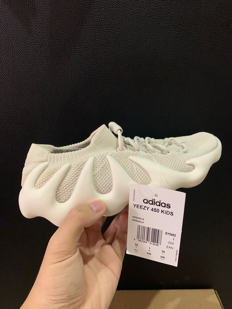 Yeezy 450 Cloud White Kids, Men's Fashion, Footwear, Sneakers on Carousell