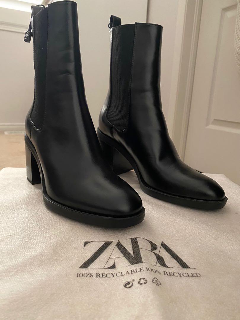 Zara stretch ankle best sale boots