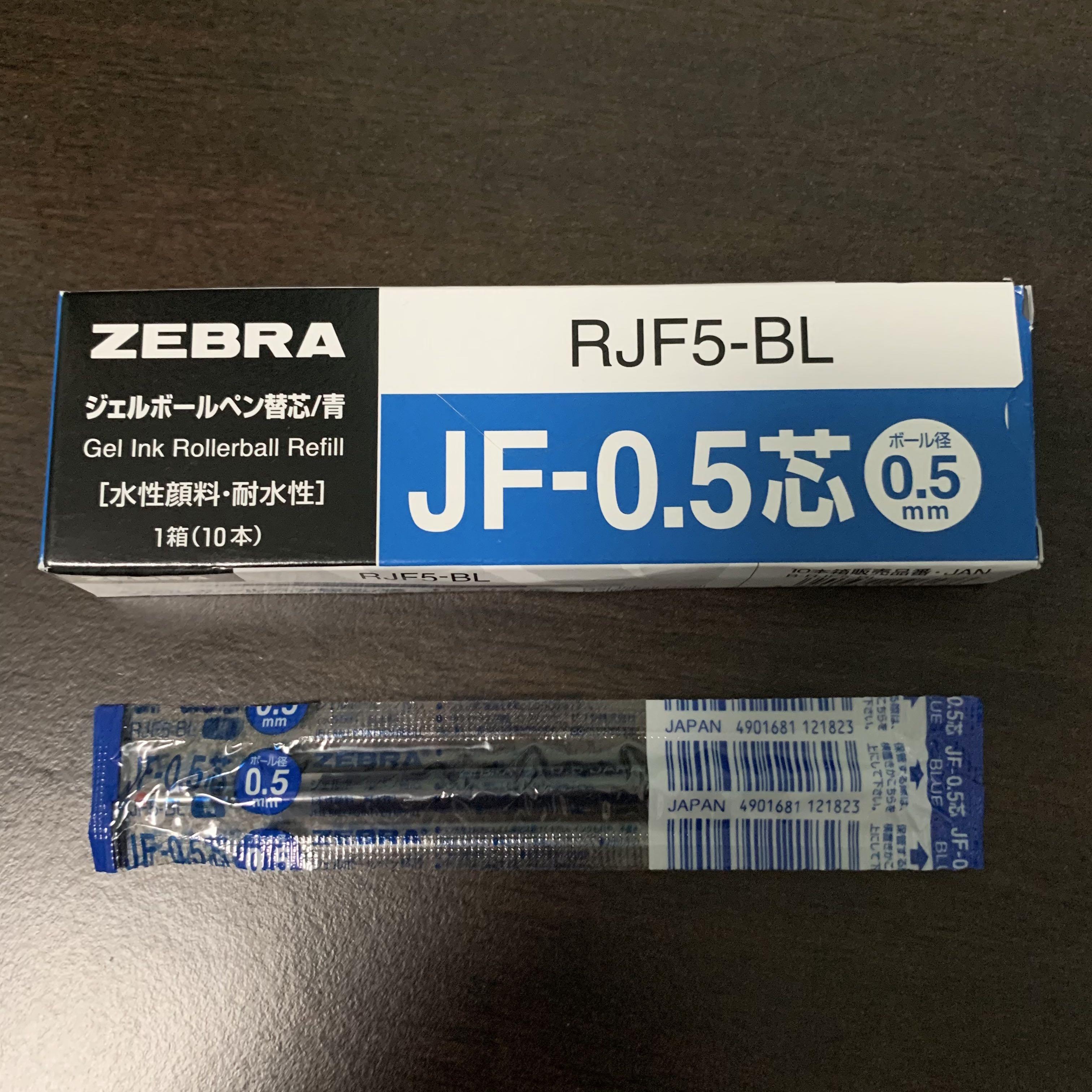 Collectible Pens & Writing Instruments Blue 10 Zebra Sarasa JF0.5 RJF5