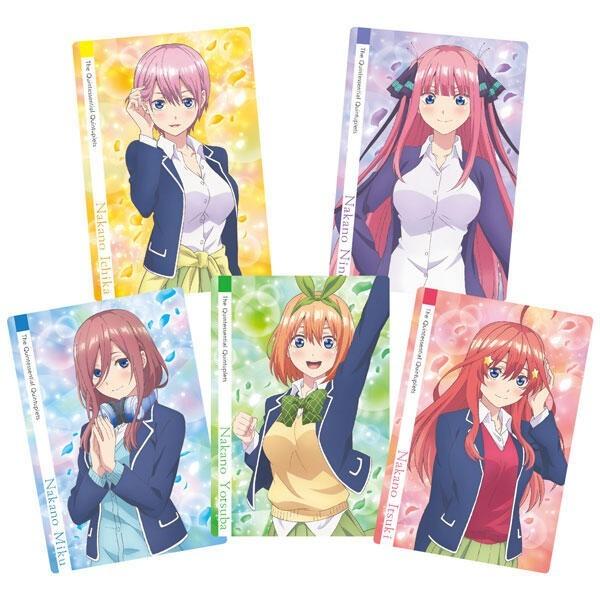 日版萬代五等分的新娘食玩卡（一盒隨機20件，共25款）Bandai The Quintessential Quintuplets Waffers [BOX  20入] 五等分的花嫁威化餅卡五等分的花嫁食玩卡五等分的花嫁動漫週邊五等分的新娘中野一花中野二乃中野三玖中野四葉中野五月動漫周邊, 興趣及遊戲,  玩具 遊戲類-