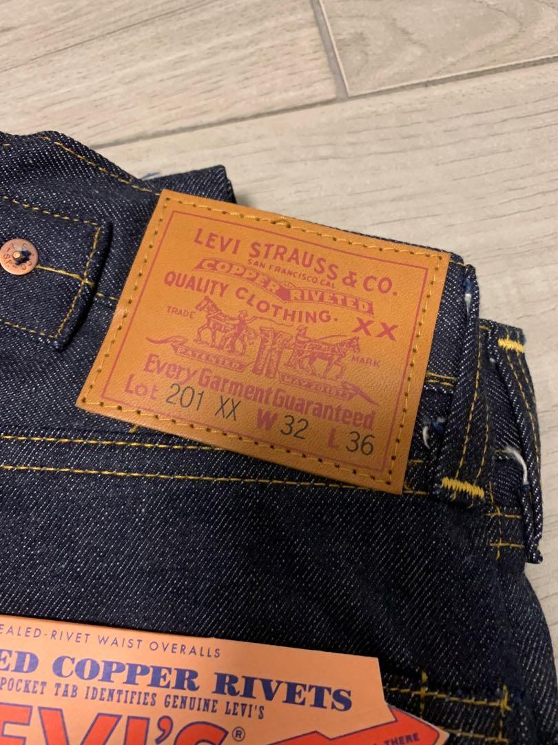 Levis 201XX 555 美制unwashed 牛仔褲, 男裝, 褲＆半截裙, 牛仔褲