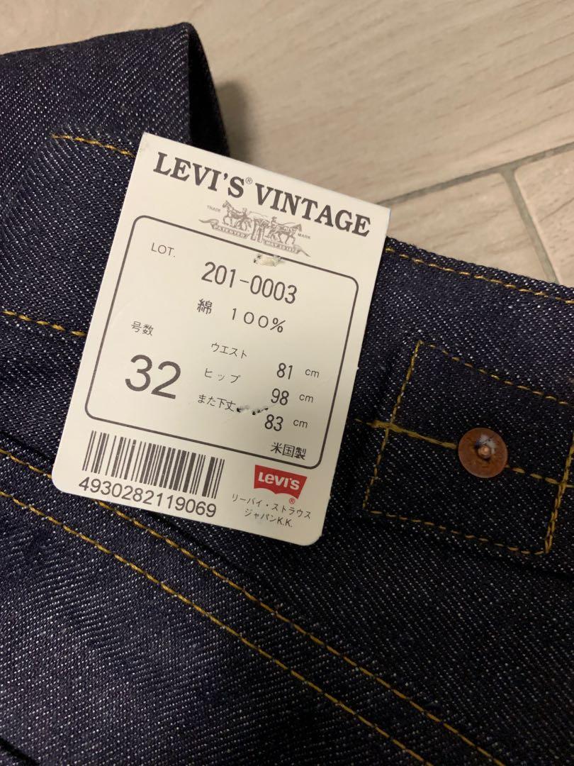 Levis 201XX 555 美制unwashed 牛仔褲, 男裝, 褲＆半截裙, 牛仔褲