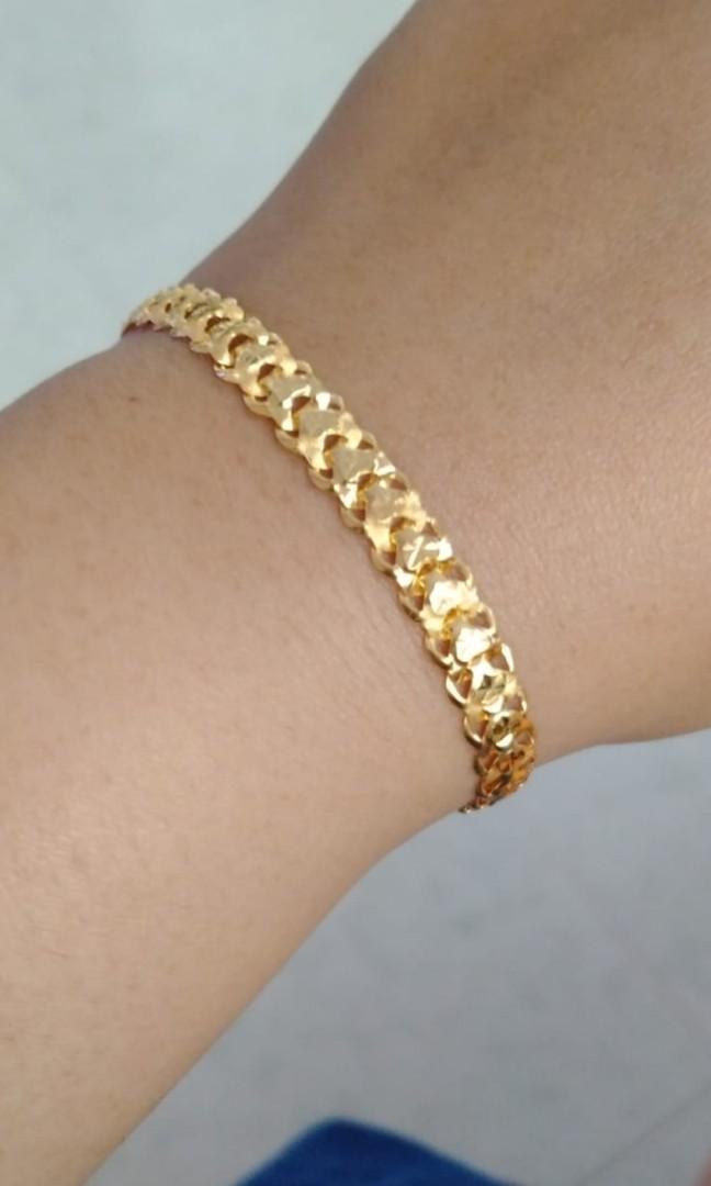 916 Gold Bracelet Vitara Rantai Tangan Vitara Women S Fashion Jewelry Organisers Bracelets On Carousell