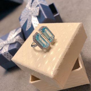 海水藍造型戒指/ Baby Blue Ring