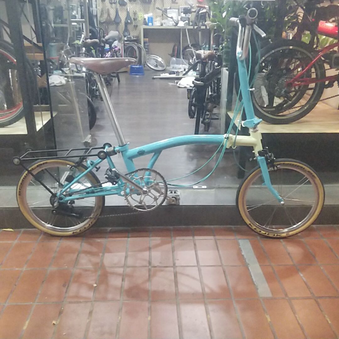 Aceoffix Body with Brompton Parts 6 speed 16 Foldable Bike
