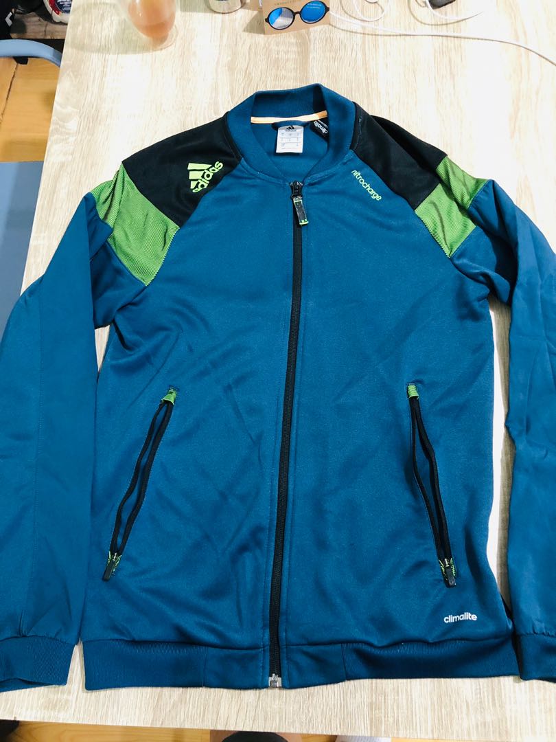 adidas climalite jacket blue