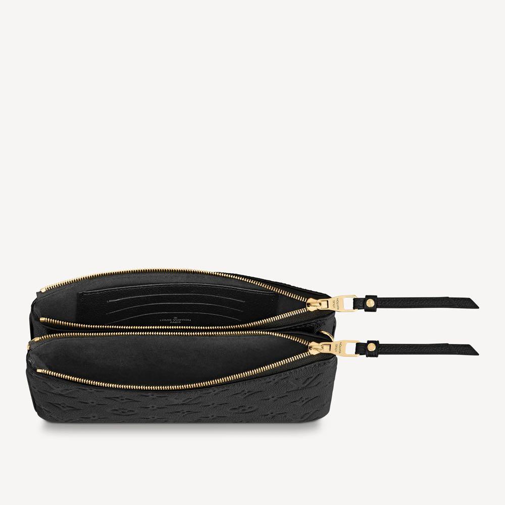 Louis Vuitton Double Zip Pochette Monogram Empreinte Leather with