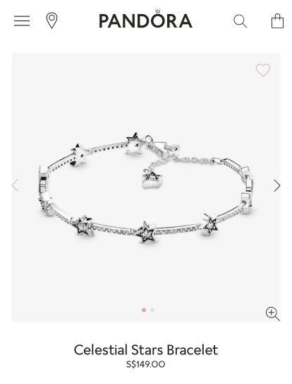 Pandora celestial new arrivals stars bracelet