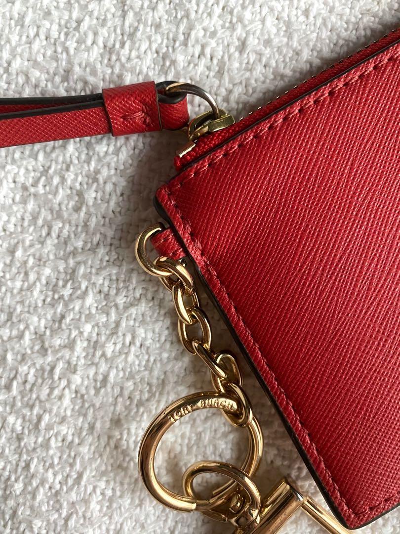 Authentic Tory Burch Keychain Card Holder, Luxury, Bags & Wallets on  Carousell