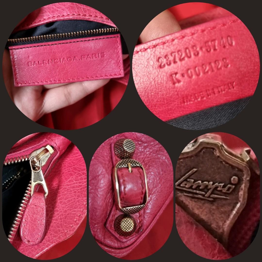 Balenciaga Rose Corail Leather Classic Hip Crossbody Bag