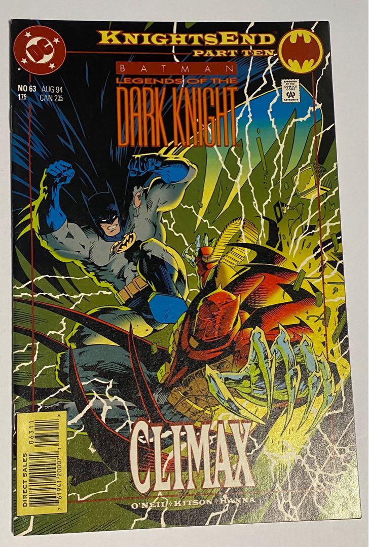 Batman Legends Of The Dark Knight #63 KNIGHTSEND Batman vs Azrael, Hobbies  & Toys, Books & Magazines, Comics & Manga on Carousell