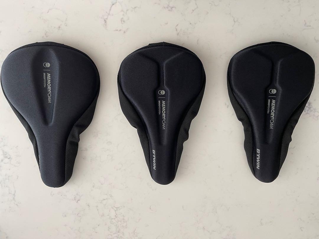 Btwin saddle cover with memory foam Sports Equipment Bicycles Parts Parts Accessories on Carousell