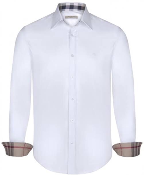 Burberry Plain Long sleeve polo Men s Fashion Tops Sets