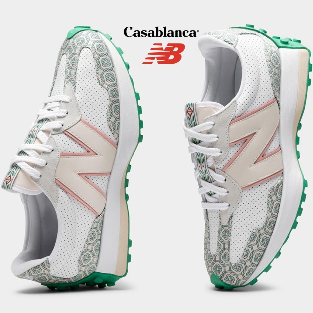 Casablanca x New Balance MS327CAB Munsell White Green Jacquard